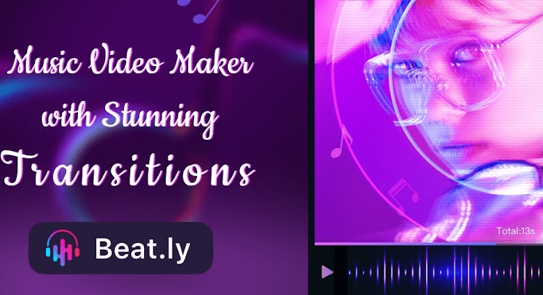 beatly ai music video maker poster