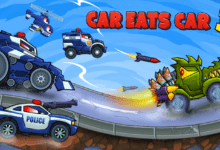 car eats car 3 hill climb race poster