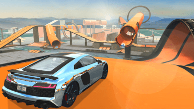 car stunt races mega ramps poster