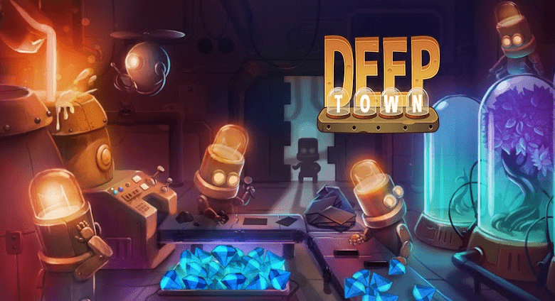 deep town idle mining tycoon poster