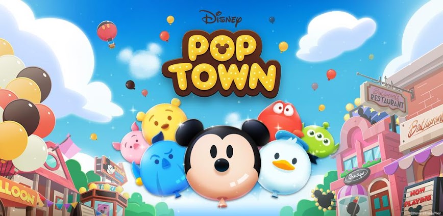 تحميل لعبة Disney POP TOWN مهكرة للاندرويد اخر اصدار icon