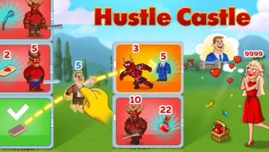 hustle castle medieval games poster