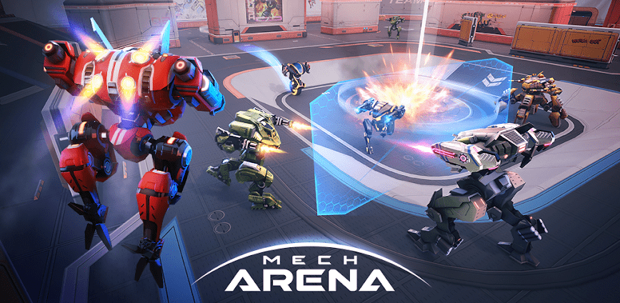 mech arena shooting game poster