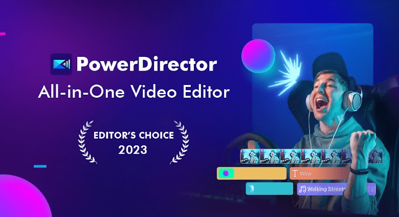 powerdirector video editor poster