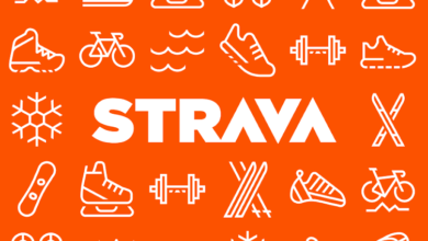 strava run bike hike poster