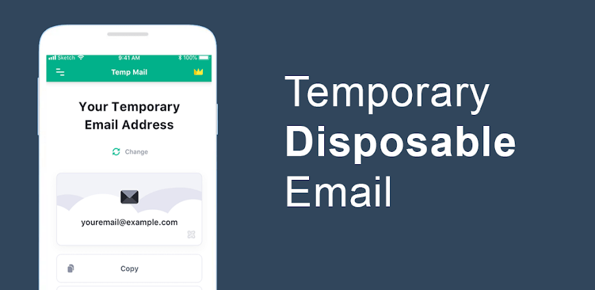 تحميل تطبيق TempMail مهكر للاندرويد اخر اصدار icon