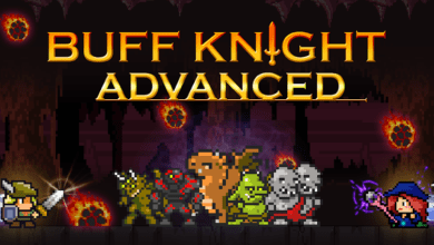 buff knight advanced idle rpg poster