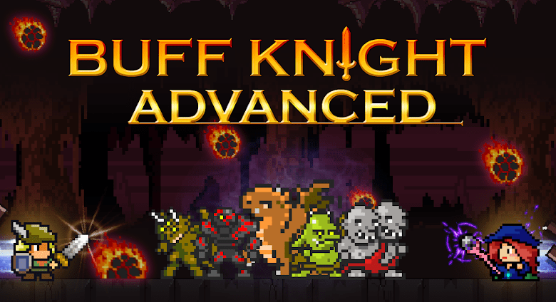 buff knight advanced idle rpg poster