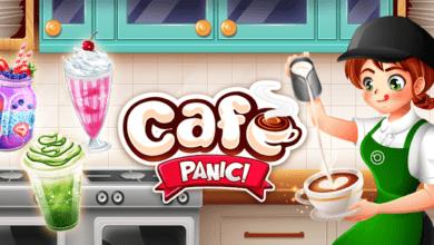 cafe panic cooking games poster