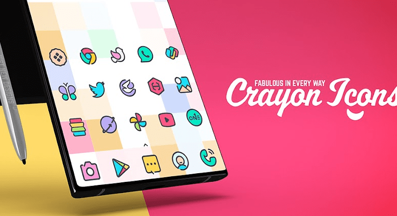 crayon icon pack poster