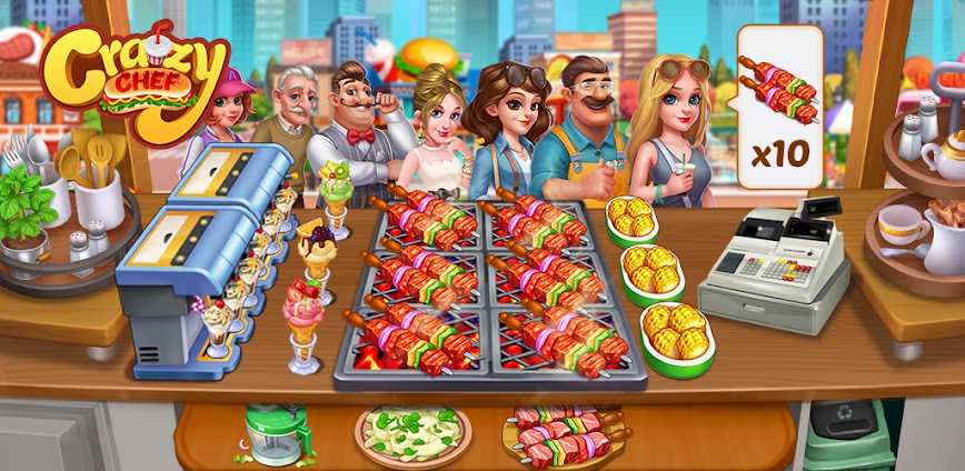 تحميل لعبة Crazy Chef مهكرة للاندرويد اخر اصدار icon