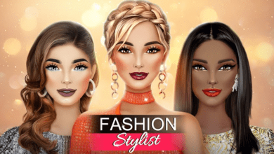 fashion stylist dress up game poster