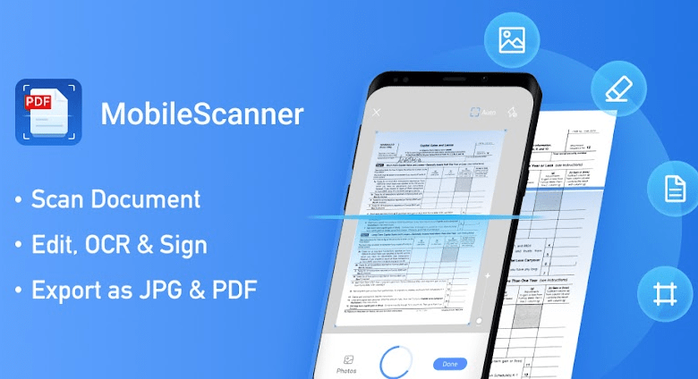 mobile scanner app scan pdf poster