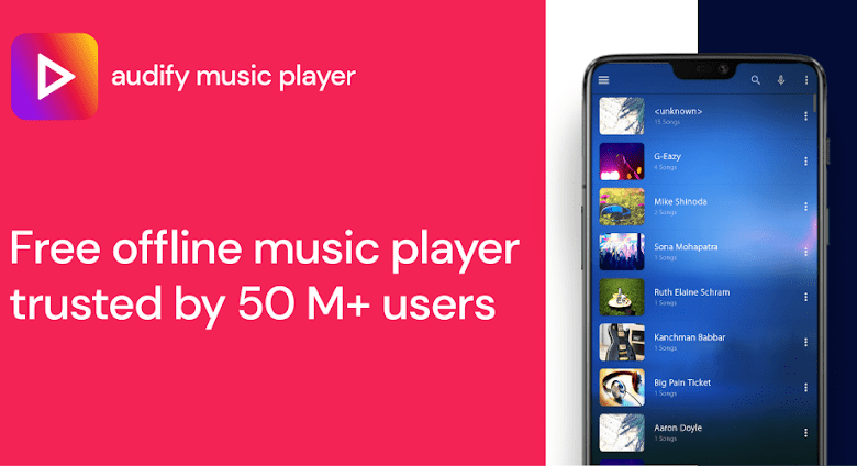 music player audify player poster