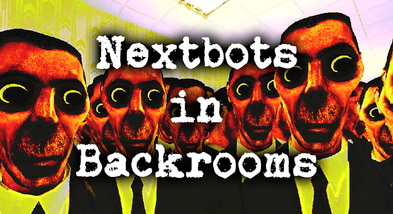 nextbots in backrooms obunga poster