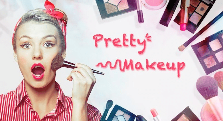 pretty makeup beauty camera poster