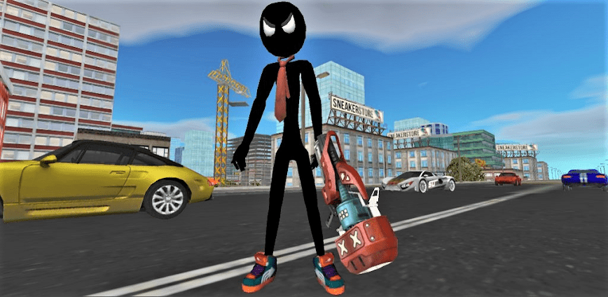 تحميل لعبة Stickman Rope Hero 2 مهكرة للاندرويد اخر اصدار