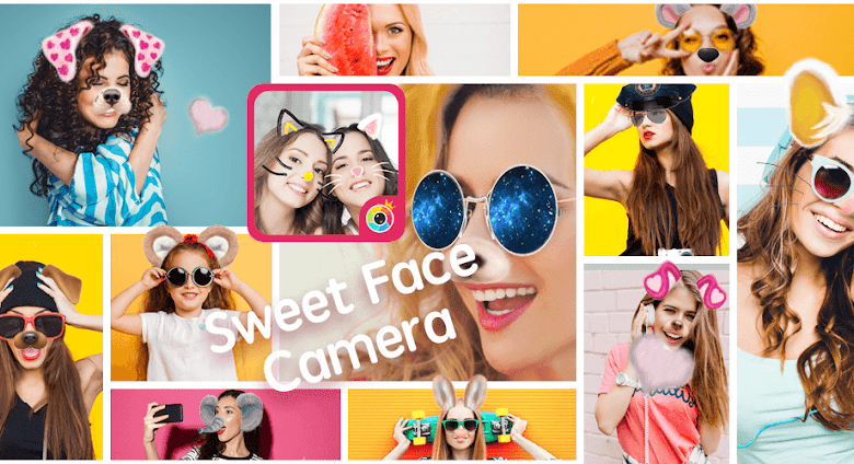 sweet snap beauty face camera poster