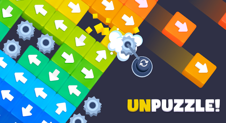 unpuzzle tap away blocks game poster