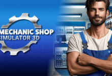 car mechanic shop simulator 3d poster