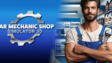 car mechanic shop simulator 3d poster