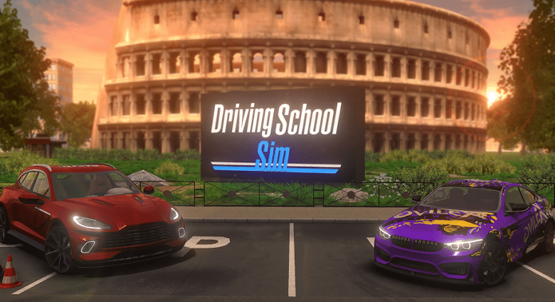 driving school simulator poster