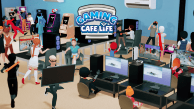 gaming cafe life poster