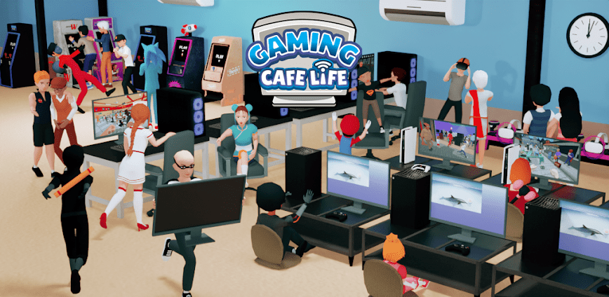 تحميل لعبة Gaming Cafe Life مهكرة للاندرويد اخر اصدار