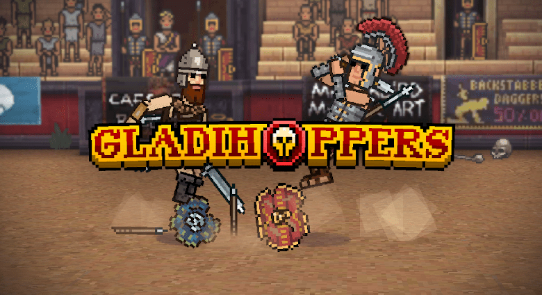 gladihoppers gladiator fight poster