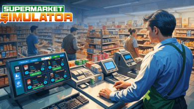 manage supermarket simulator poster