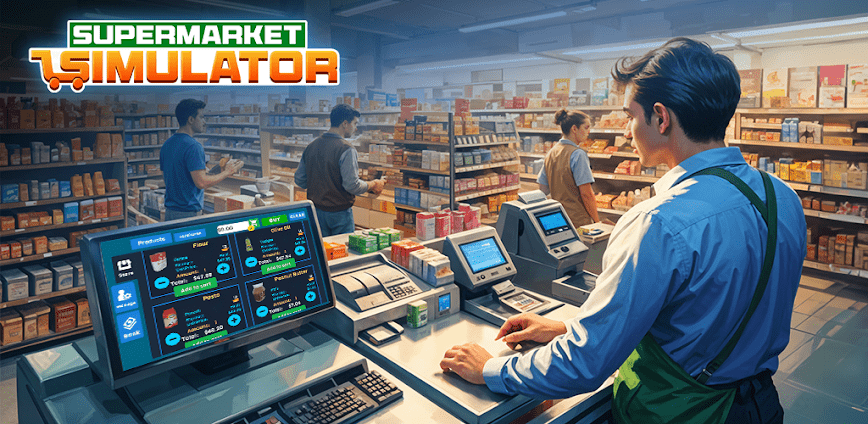 تحميل لعبة Manage Supermarket Simulator مهكرة للاندرويد اخر اصدار