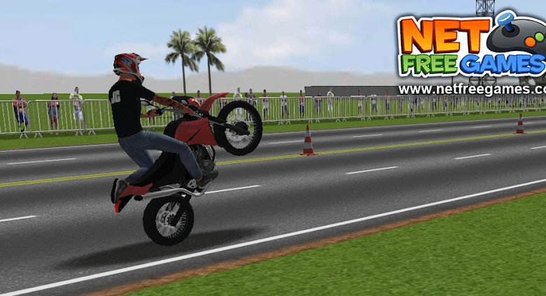 moto wheelie 3d poster