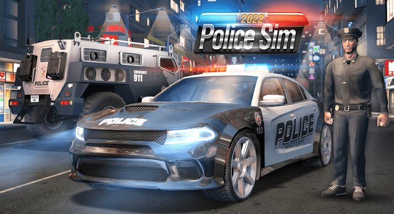 police sim 2022 cop simulator poster