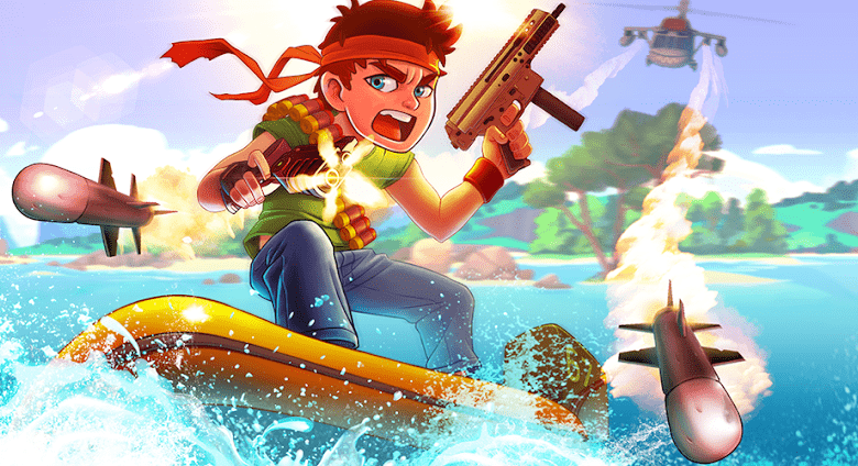 ramboat offline action game poster