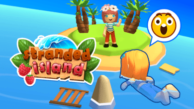 stranded island poster