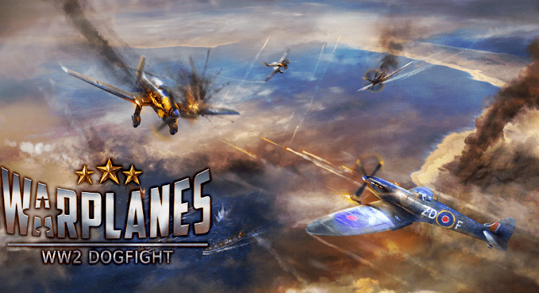 warplanes ww2 dogfight poster