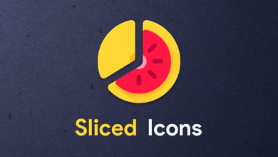 sliced icon pack poster