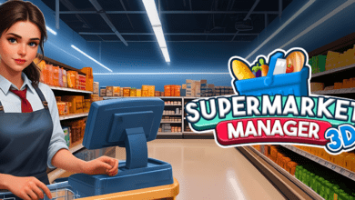 supermarket manager 3d store poster