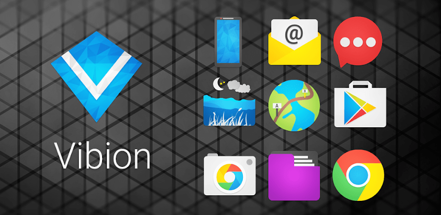 تحميل تطبيق Vibion – Icon Pack مجانا للاندرويد اخر اصدار