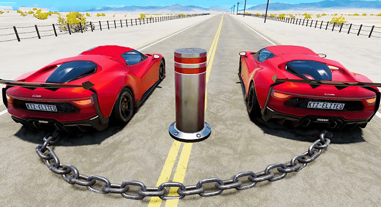 car crash driving test game 3d poster