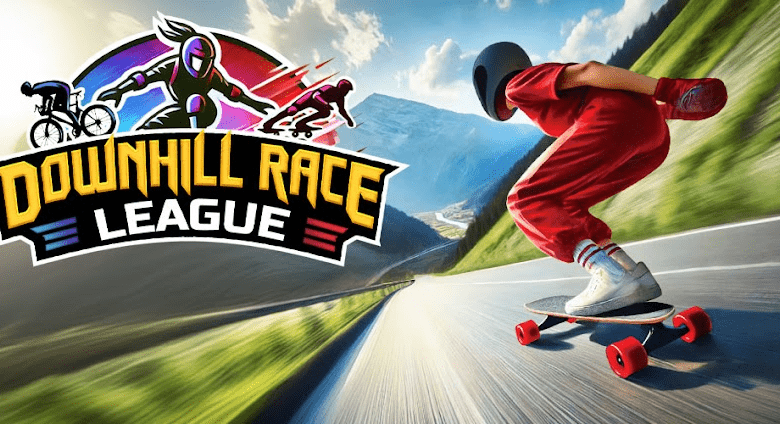 downhill race league poster