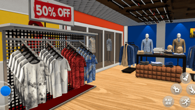 my clothing shop simulator 3d poster