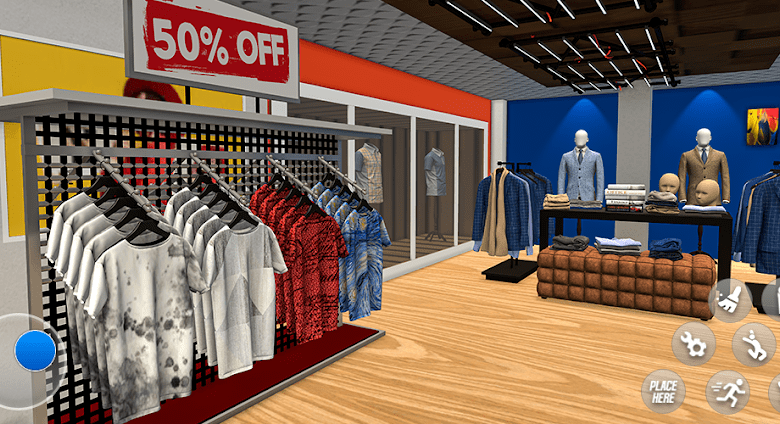 my clothing shop simulator 3d poster