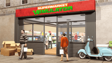 supermarket simulator store poster