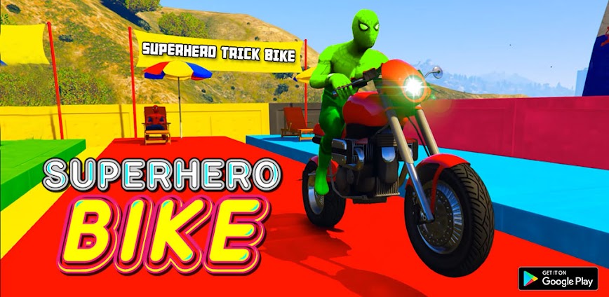 لعبة Superhero Tricky Bike Stunt v1.52 مهكرة (أموال غير محدودة) اخر تحديث icon